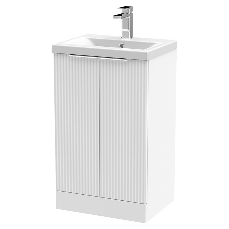 Fluted 500mm Freestanding Cabinet Vanity Units