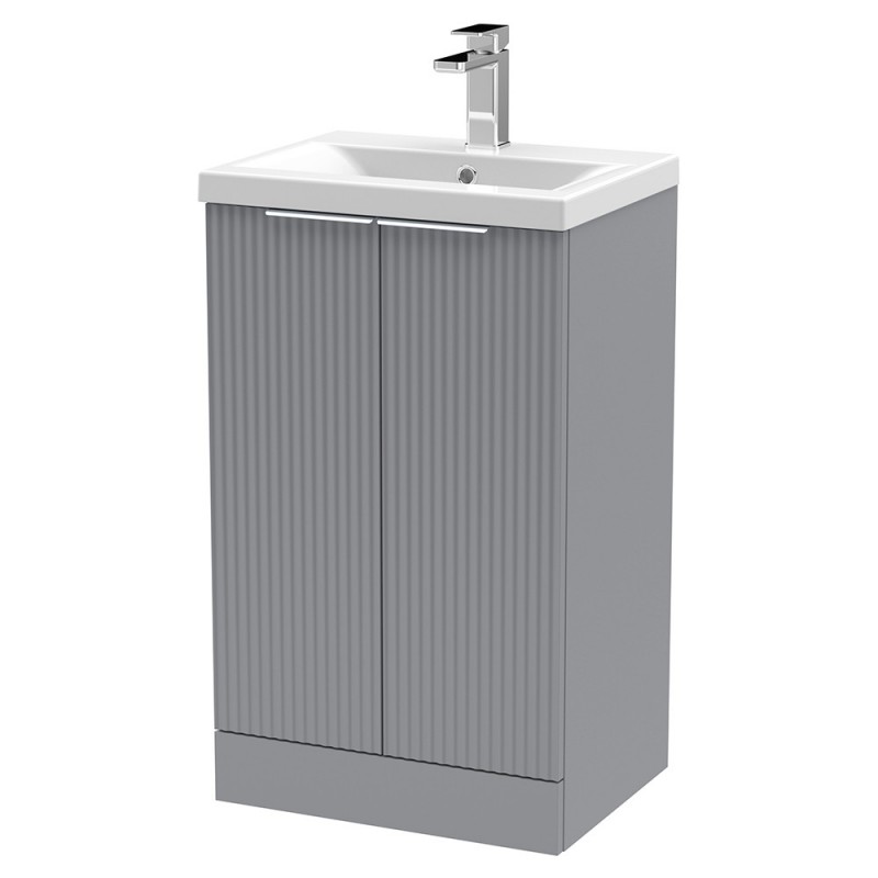 Fluted 500mm Freestanding Cabinet Vanity Units