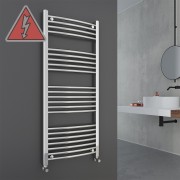 Curved Chrome Electric Ladder Rails