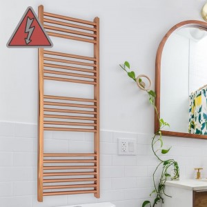 Straight Copper Electric Towel Rails