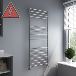 Brushed Stainless Steel Electric Ladder Rails