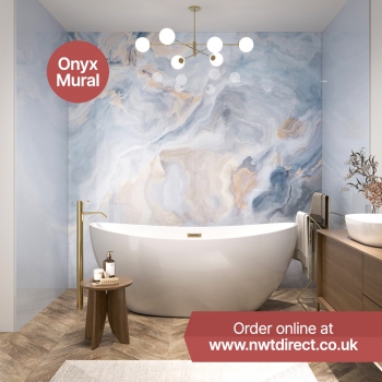 If you want a standout #bathroom, consider some Mural @showerwalluk panels like the Onyx Mural.These panels are made to your space, with one seem less image across multiple panels. Order here - https://tinyurl.com/zpcpnssn#Waterproof #ShowerPanels ...