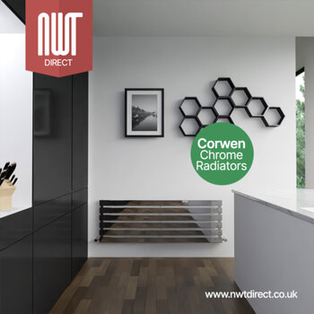 Corwen #Chrome #Radiators - Available in Vertical & Horizontal Sizes👌Also available as an electric radiator⚡️nwtdirect.co.uk#heating #bathroom #plumbing #decor #valves #designerhome #luxury #designerradiators #plumbinglife #interior #newhome ...