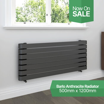 🚨On Sale! - Barlo Anthracite Radiator📏500mm (h) x 1200mm (w)The Barlo range has sweeping horizontal bars for increased surface area for improved heat outputs and a designer finish.🛒http://tinyurl.com/bdet4tzc#heating #bathroom #plumbing ...