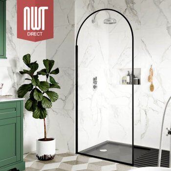 🤩We love this @HRbathroomsUK Black Arched #Wetroom Screen.Order yours here 👉https://tinyurl.com/3wxfcwca#bathroom #decor #interior #plumbing #heating #designer #renovate #showerroom #DIY #mirror #interiordesign #interiordesignuk #newhome ...