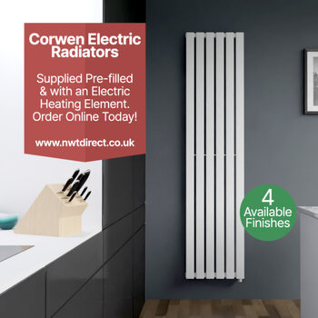 When central heating isn't an option, our range of Corwen #Electric #Radiators truly standout.📏9 Sizes🎨4 Finishes⚡️Single Heat or ThermostaticView and order here - http://tinyurl.com/3x6yuhxb#heating #bathroom #plumbing #decor #valves ...