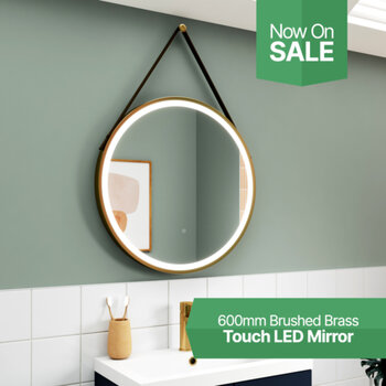 🟡#BrushedBrass #LED #Mirror On Sale!🚨Measuring 600mm in diameter, hurry and order whilst stock lasts! 👉https://bit.ly/443xbZ6#bathroom #shower #homedecor #heating #towelrail #radiators #interiordesign #newhome #interiorinspo #decorinspo ...